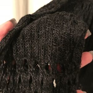 Long-line hooded cardigan